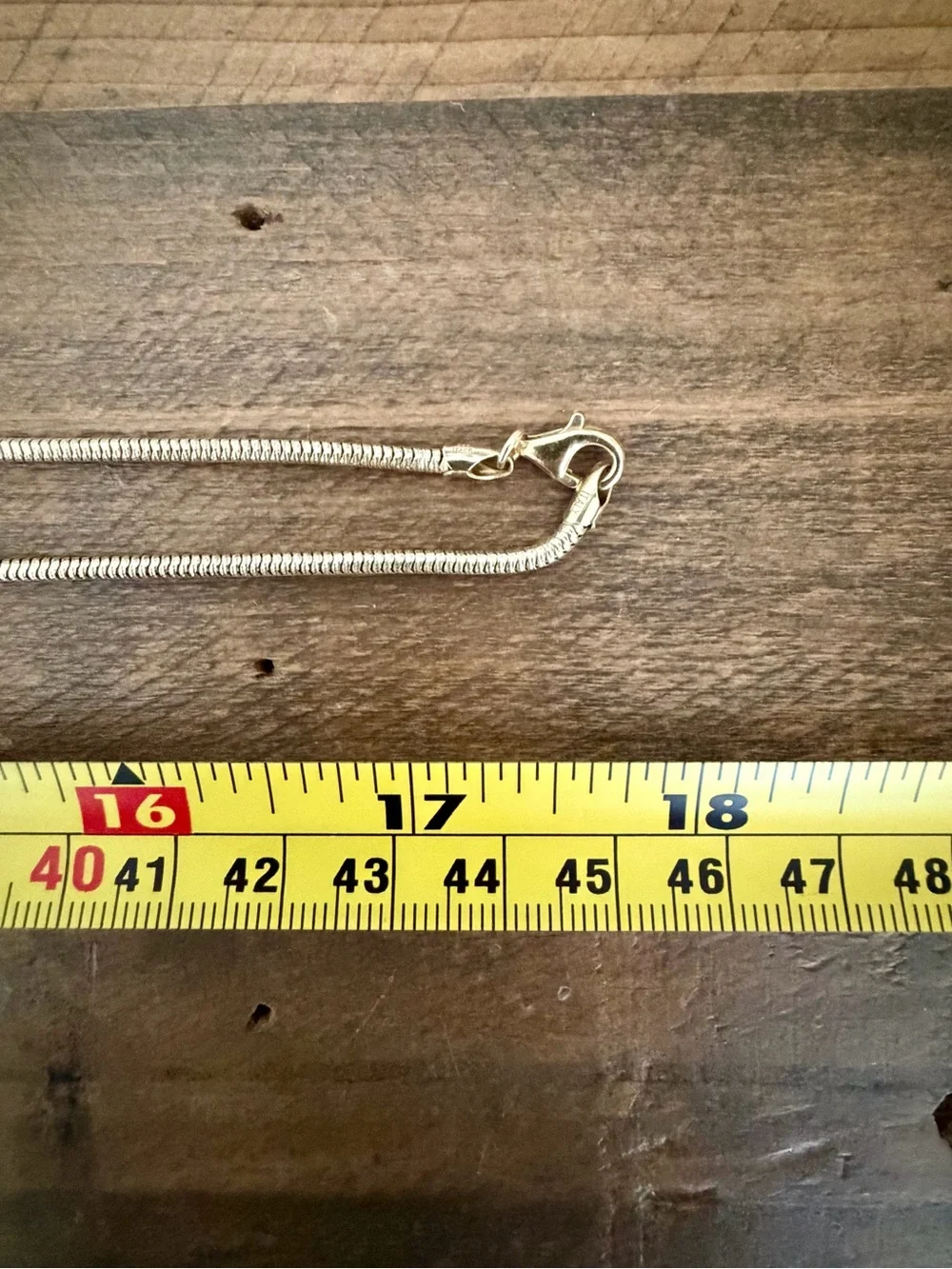36” STERLING SILVER ITALIAN SNAKE CHAIN NECKLACE